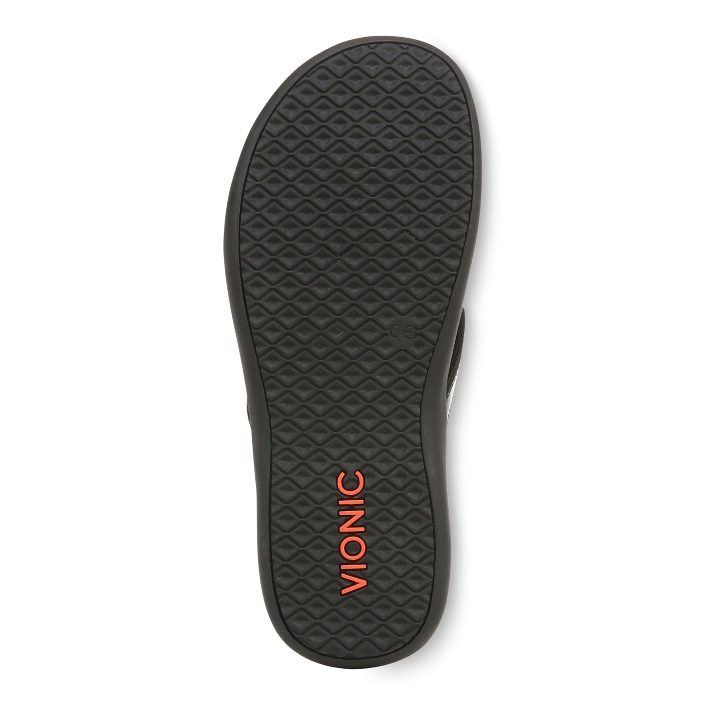 Vionic Women’s Tide II Toe Post Sandals – Black Flip Flops with Arch Support & Cushioned Footbed
