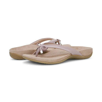 Vionic Women's Bella Toe Post Sandals Magnolia Leather Sandals
