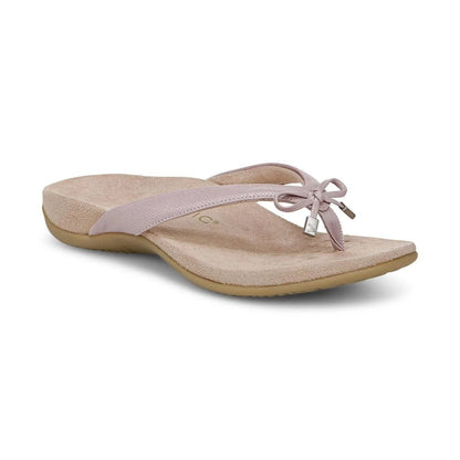 Vionic Women's Bella Toe Post Sandals Magnolia Leather Sandals