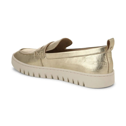 Vionic Women's Uptown Loafer Gold Leather Shoes - 16609L4701