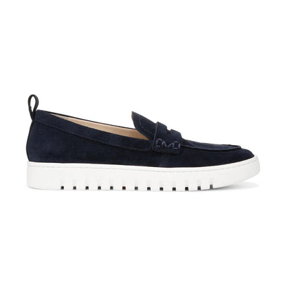 Vionic Women's Uptown Loafer Navy / White Suede Shoes