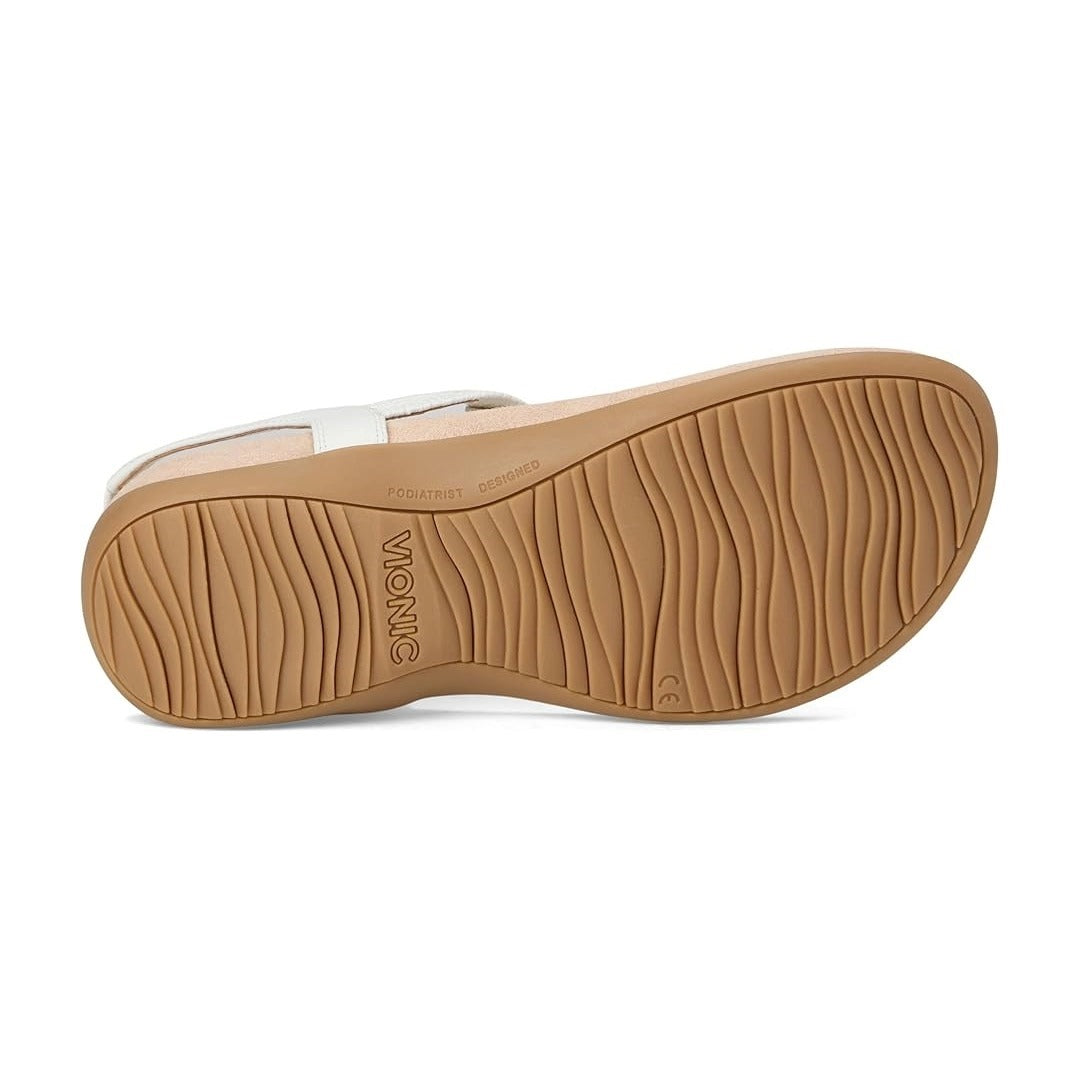 Vionic Brea Toe Post Slingback Sandal White I9863L6100