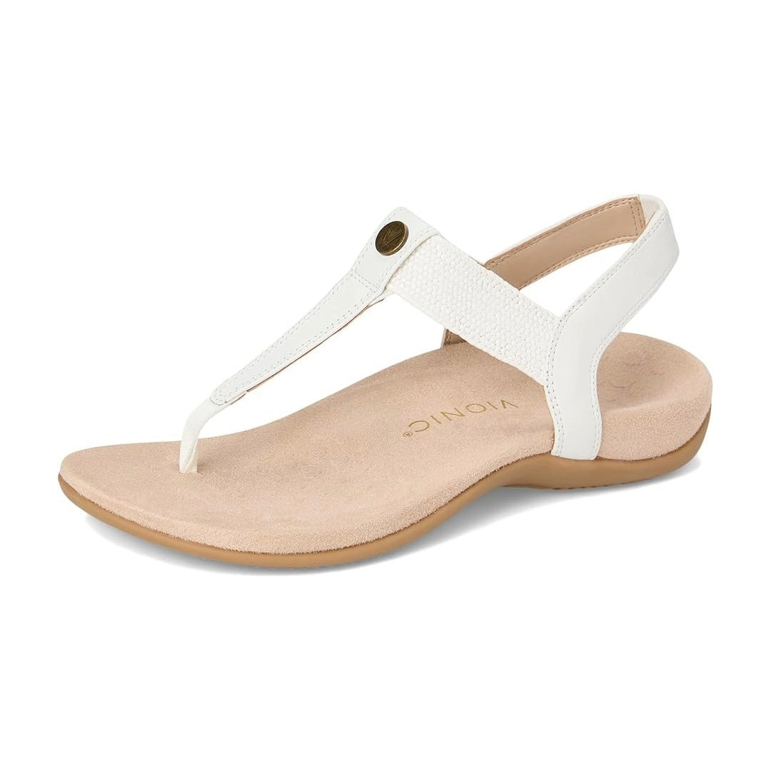 Vionic Brea Toe Post Slingback Sandal White I9863L6100