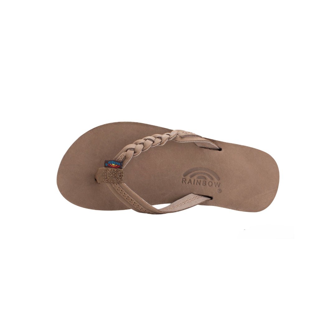 Rainbow Sandals Kid's Toddler - Flirty Braidy Dark Brown Flipflop