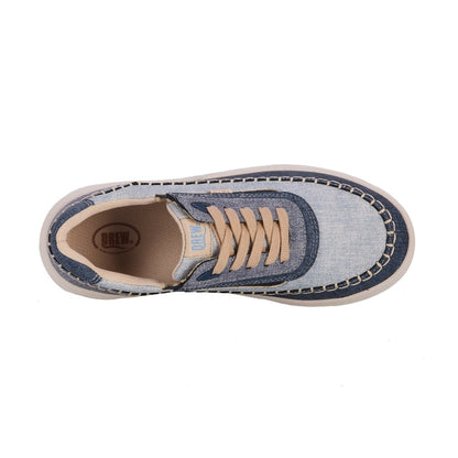 Drew Julep Womens Orthotic Sneaker Denim Combo 10840-37 Rocker Bottom
