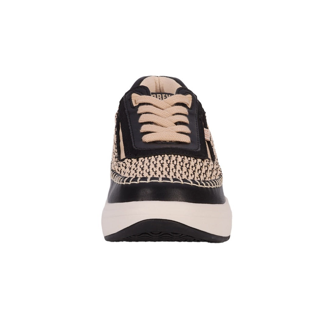 Drew Julep Womens Orthotic Sneaker Black Wide Walking Comfort Shoe