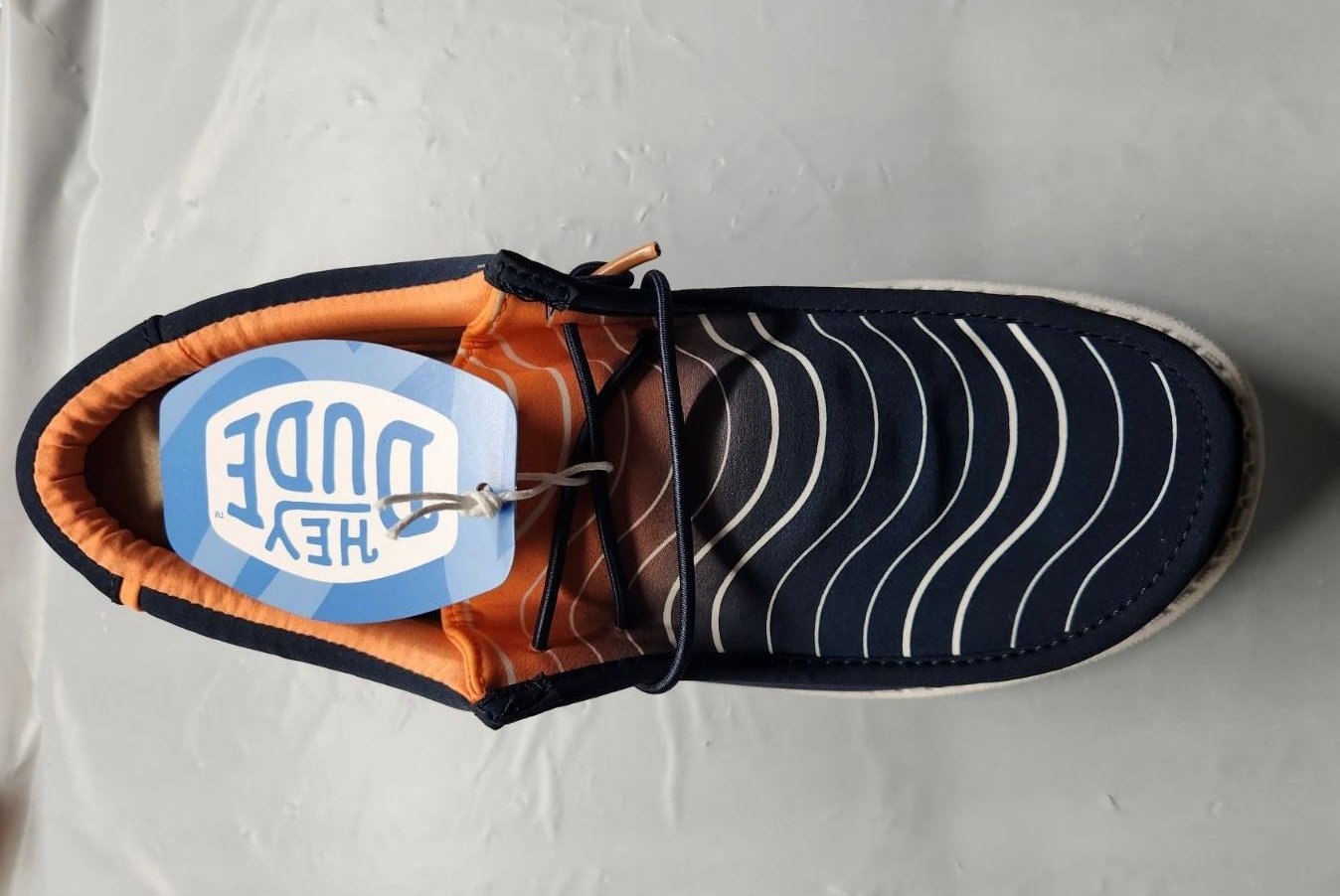 Hey Dude Men’s Wally Surf Waves Navy/Multi – Lightweight, Breathable Slip-On Loafers