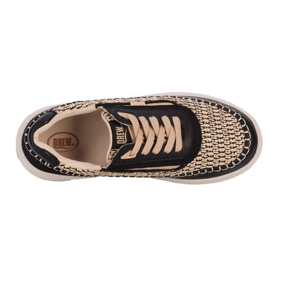 Drew Julep Womens Orthotic Sneaker Black Wide Walking Comfort Shoe