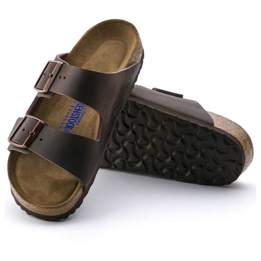 Birkenstock Arizona Soft Footbed – Habana Oiled Leather Sandals