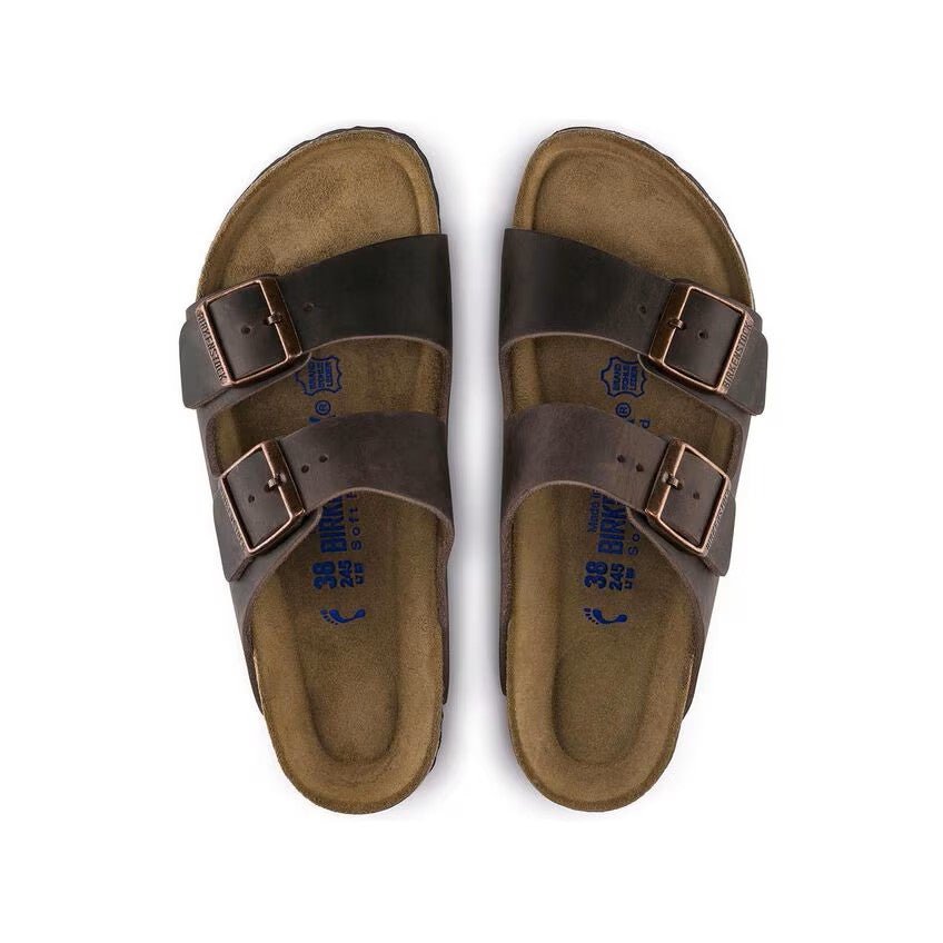 Birkenstock Arizona Soft Footbed – Habana Oiled Leather Sandals