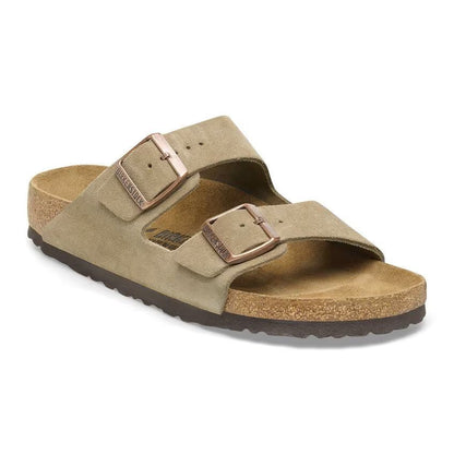 Birkenstock Arizona Suede Leather Sandals - Taupe 0051461