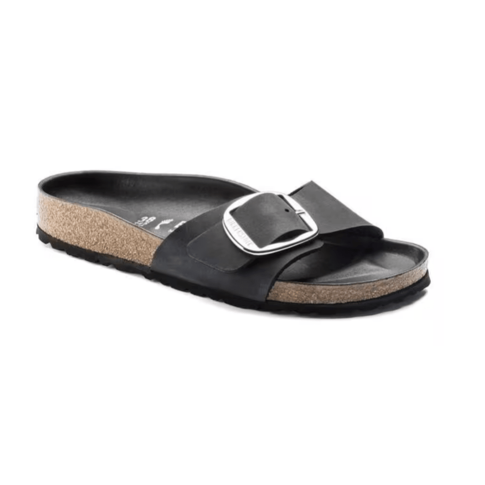 Birkenstock Madrid Big Buckle Oiled Leather Sandals - Narrow
