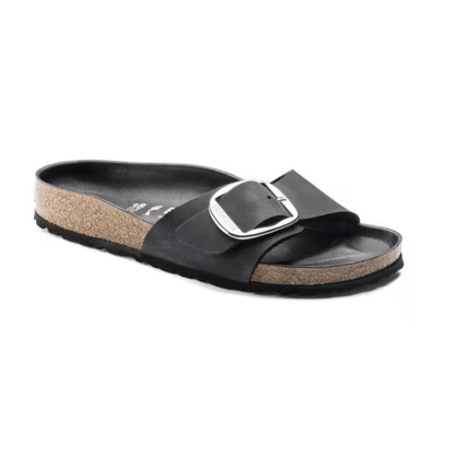 Birkenstock Madrid Big Buckle Oiled Leather Sandals - Narrow