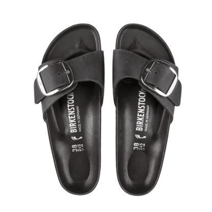 Birkenstock Madrid Big Buckle Oiled Leather Sandals - Narrow