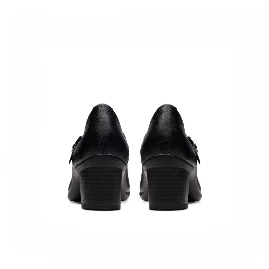 Clarks Women's Shaya Jane Black Leather Mary Jane Pump - 82996
