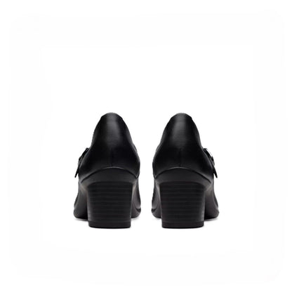 Clarks Women's Shaya Jane Black Leather Mary Jane Pump - 82996