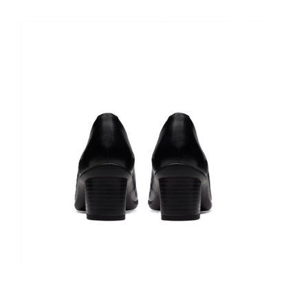 Clarks Women's Shaya Poppy Leather Pumps - Black 82997