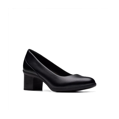 Clarks Women's Shaya Poppy Leather Pumps - Black 82997