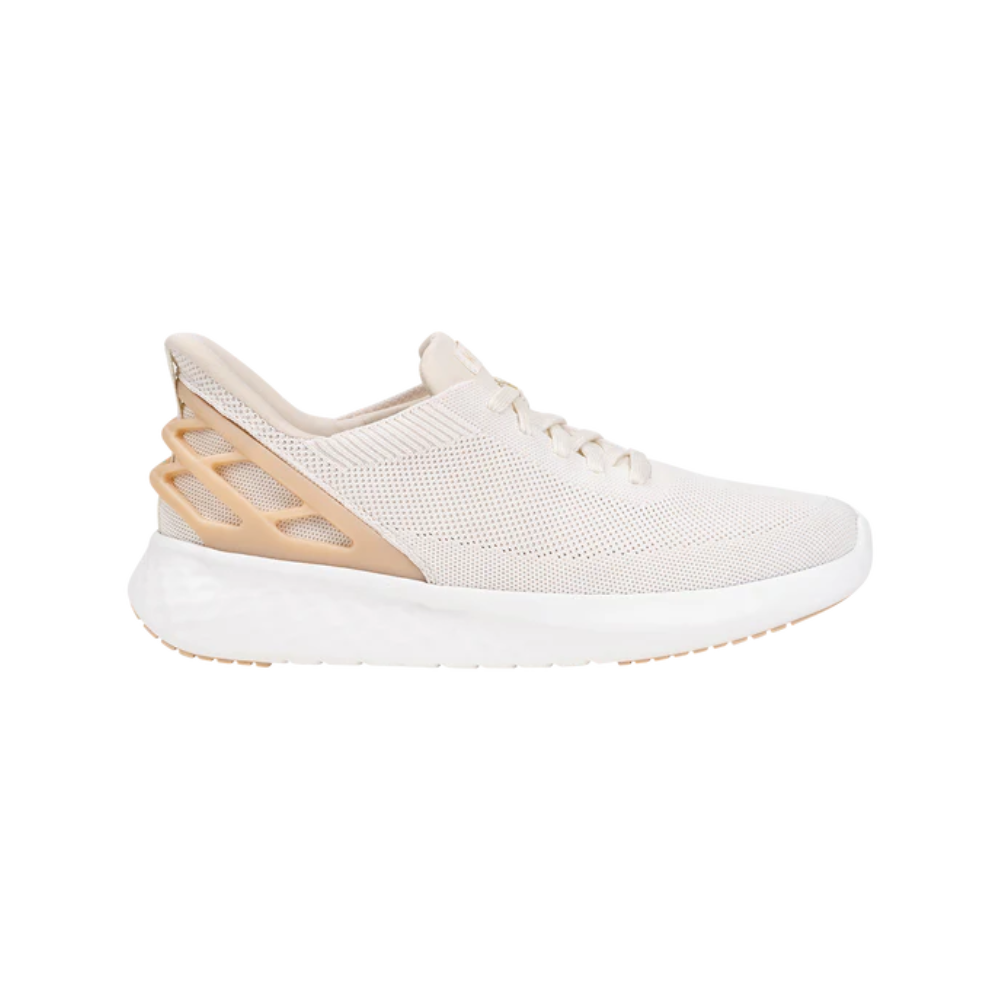 Kizik Athens White Creme Hands Free Slip On Sneakers Unisex Breathable