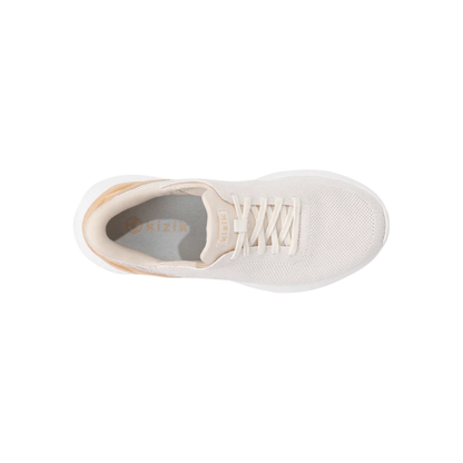 Kizik Athens White Creme Hands Free Slip On Sneakers Unisex Breathable