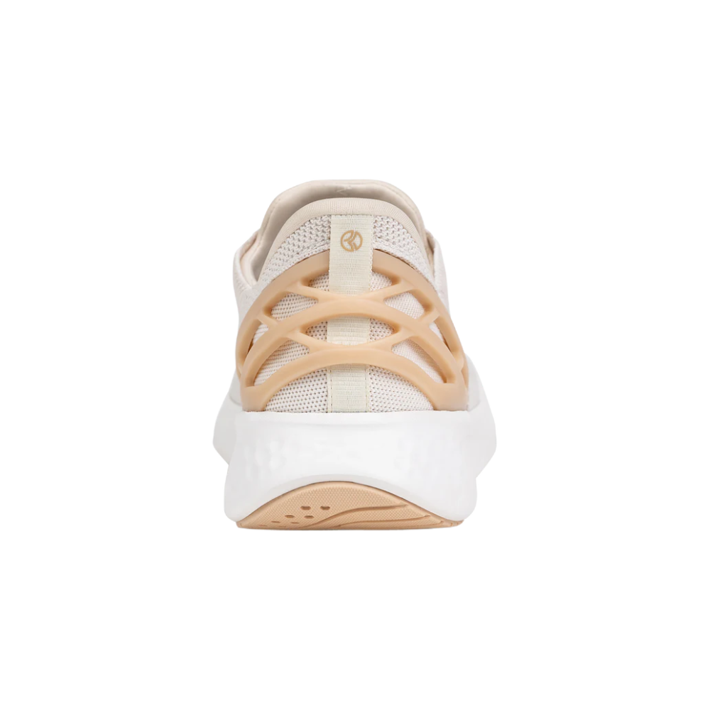 Kizik Athens White Creme Hands Free Slip On Sneakers Unisex Breathable