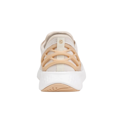Kizik Athens White Creme Hands Free Slip On Sneakers Unisex Breathable