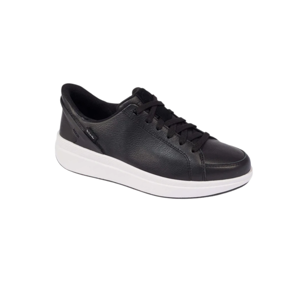 Kizik Sydney Women's Hands-Free Lightweight Leather Sneaker - Black