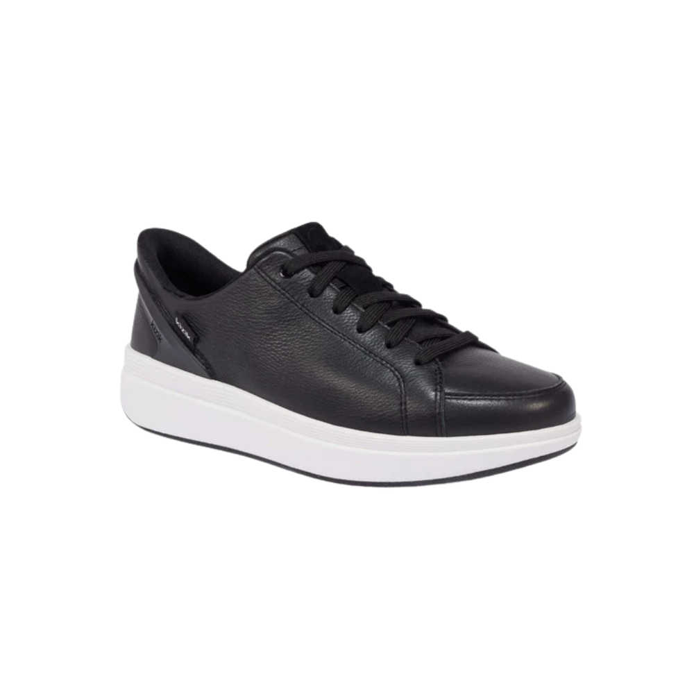 Kizik Sydney Women's Hands-Free Lightweight Leather Sneaker - Black