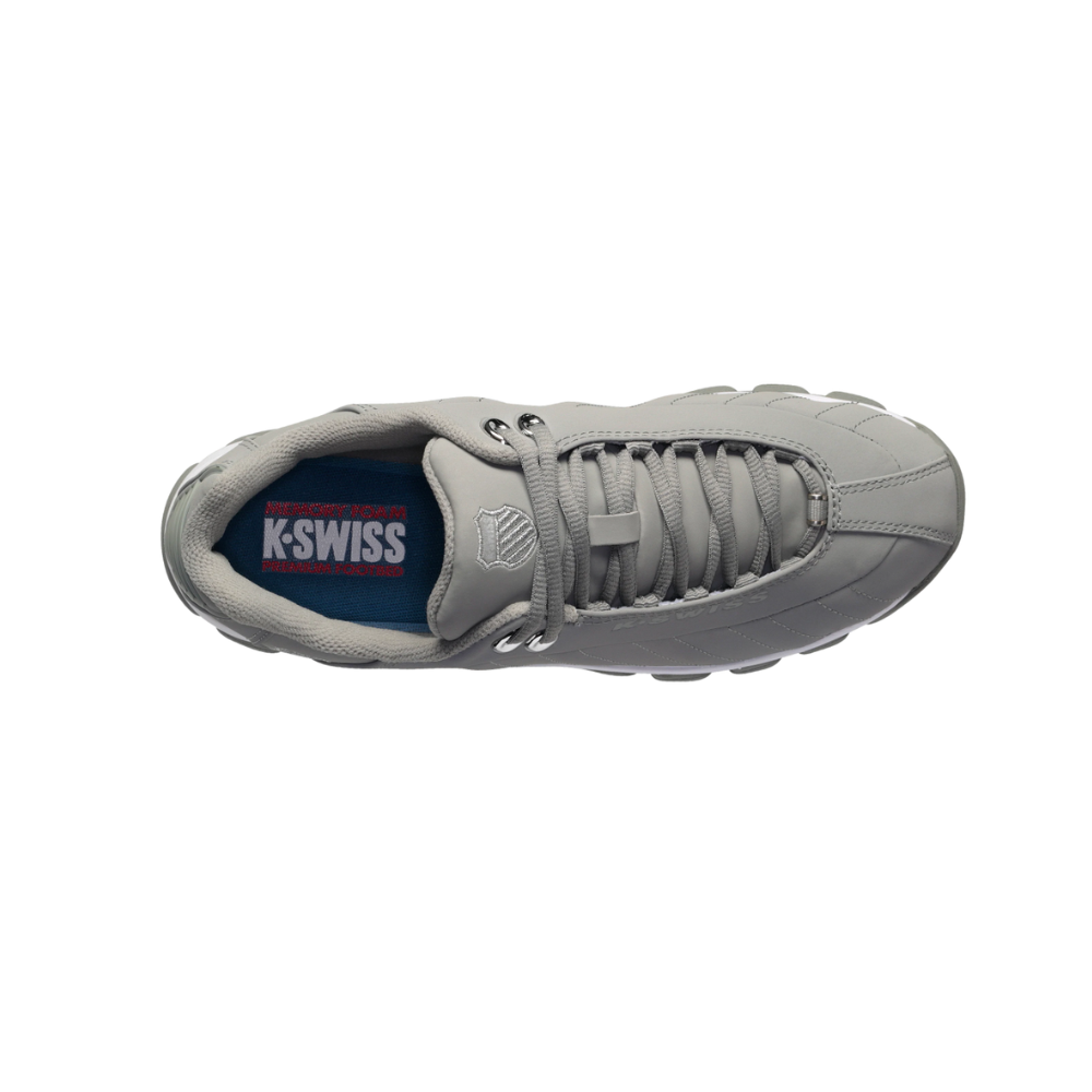K-Swiss Men's ST 329 CMF Leather Sneaker Neutral/Gray/Silver