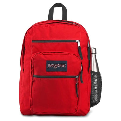 JanSport Big Student Laptop Backpack with 2 Compartments - Red Tape