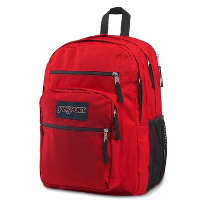 JanSport Big Student Laptop Backpack with 2 Compartments - Red Tape
