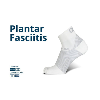OS1st Plantar Fasciitis Socks No Show Black