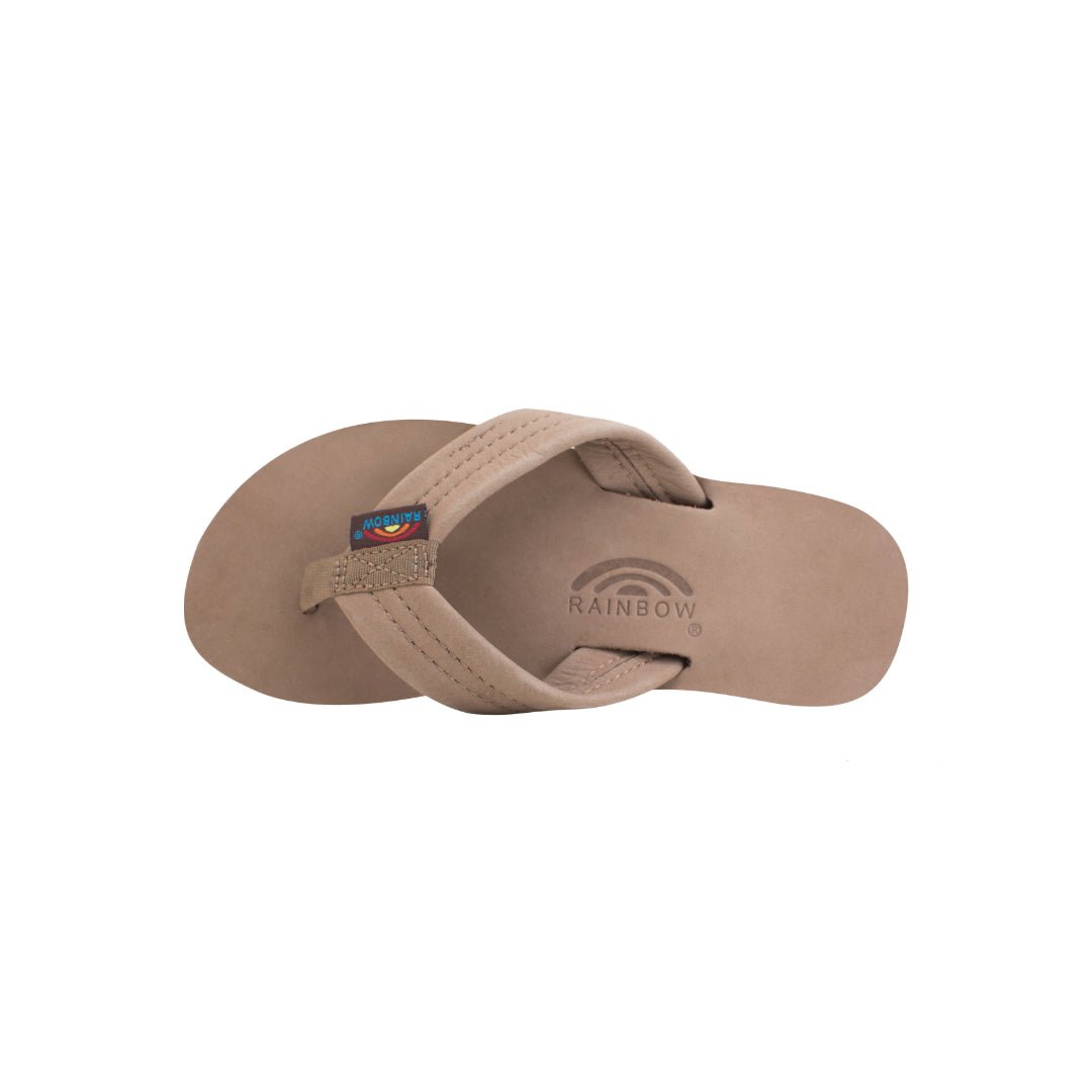 Rainbow Kids Premier Leather 1" Strap Dark Brown Sandal 101LTS DBRWN