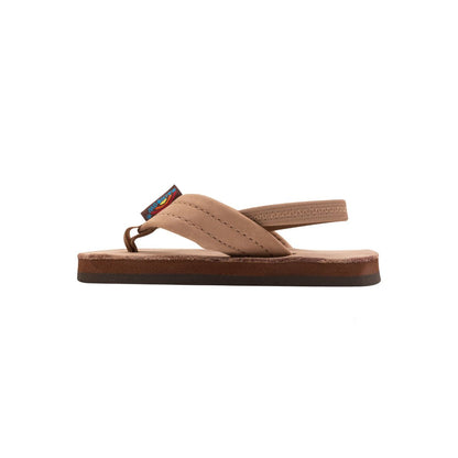 Rainbow Kids Premier Leather 1" Strap Dark Brown Sandal 101LTS DBRWN