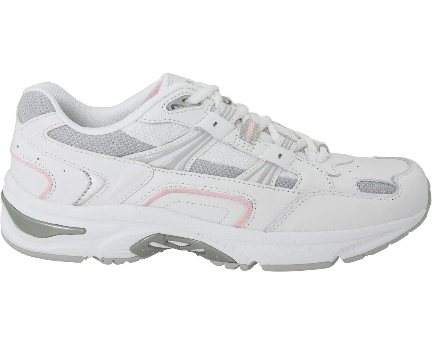 Vionic 23WALKER Classic -Walking Shoes -White/Pink Leather