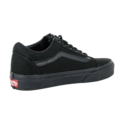 Vans "Canvas Old Skool" Sneakers (Black/Black) Skateboarding Skate Classic Shoes