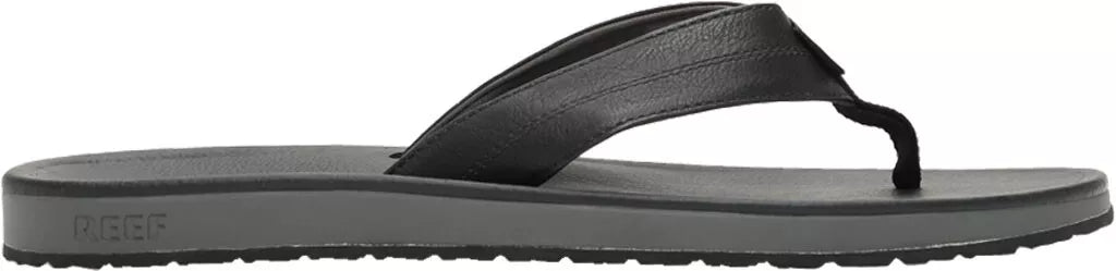 Reef Journeyer Black Gray Men's FlipFlop Thong Sandal