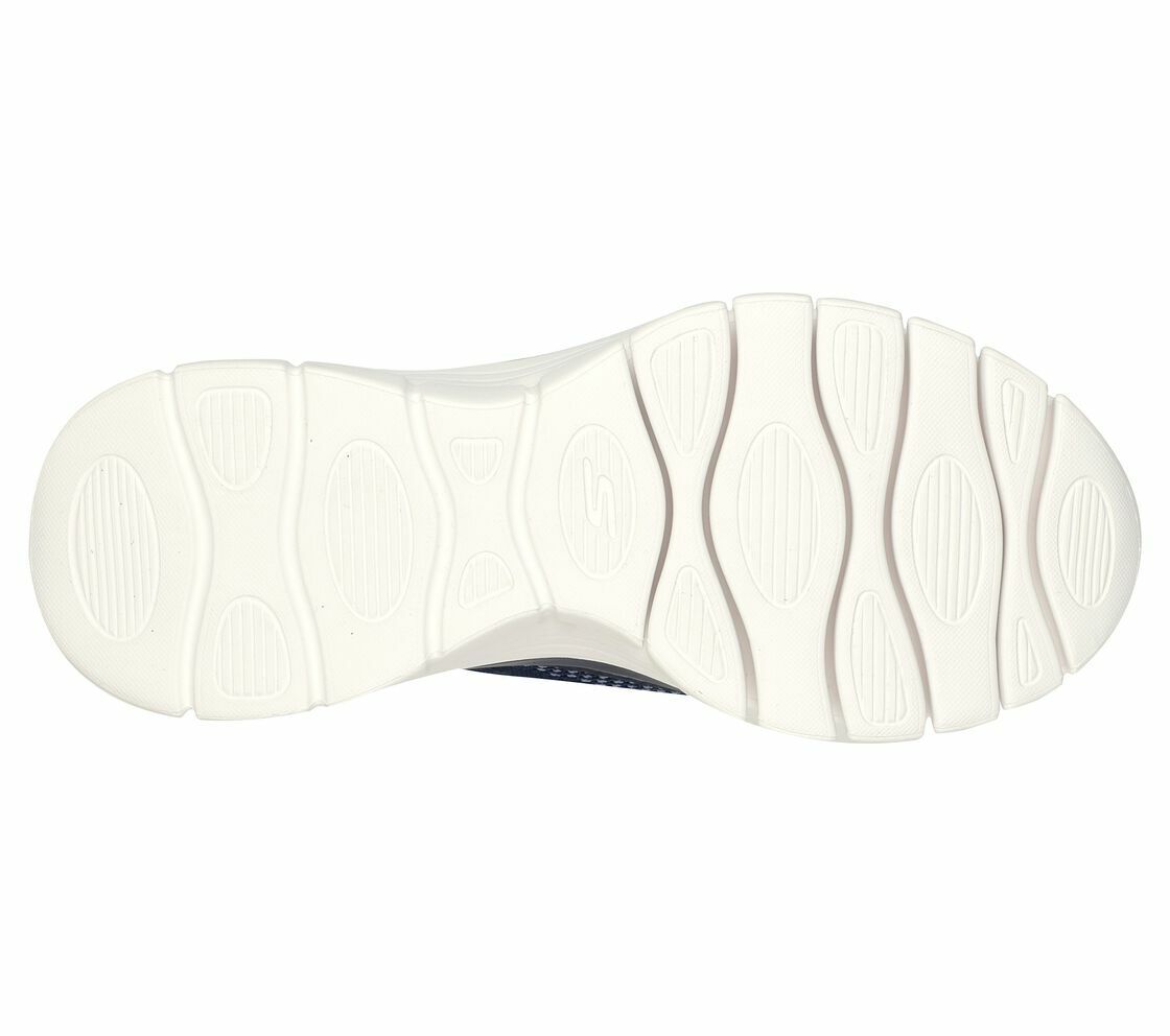 Skechers Go Walk Glide Step Flex Navy Coral Shoe Women Slipon Memory Foam 124808