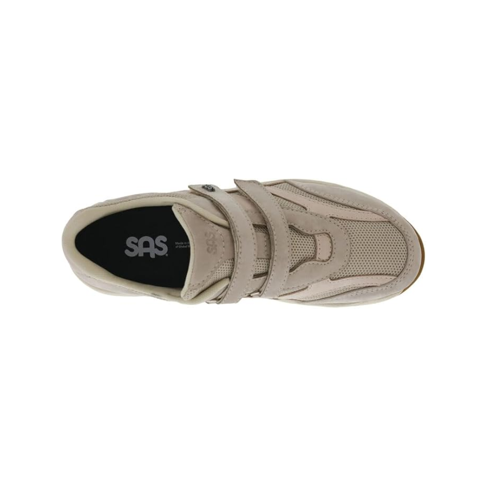SAS TMV Women's Walking Shoe Wide Comfort Taupe/Pink 3E