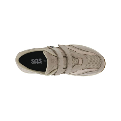 SAS TMV Women's Walking Shoe Wide Comfort Taupe/Pink 3E