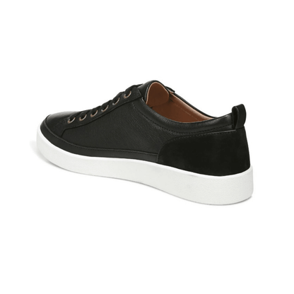 Vionic Winny Women's Leather Nubuck Sneakers - Black Wide
