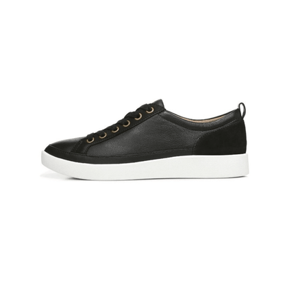 Vionic Winny Women's Leather Nubuck Sneakers - Black Wide