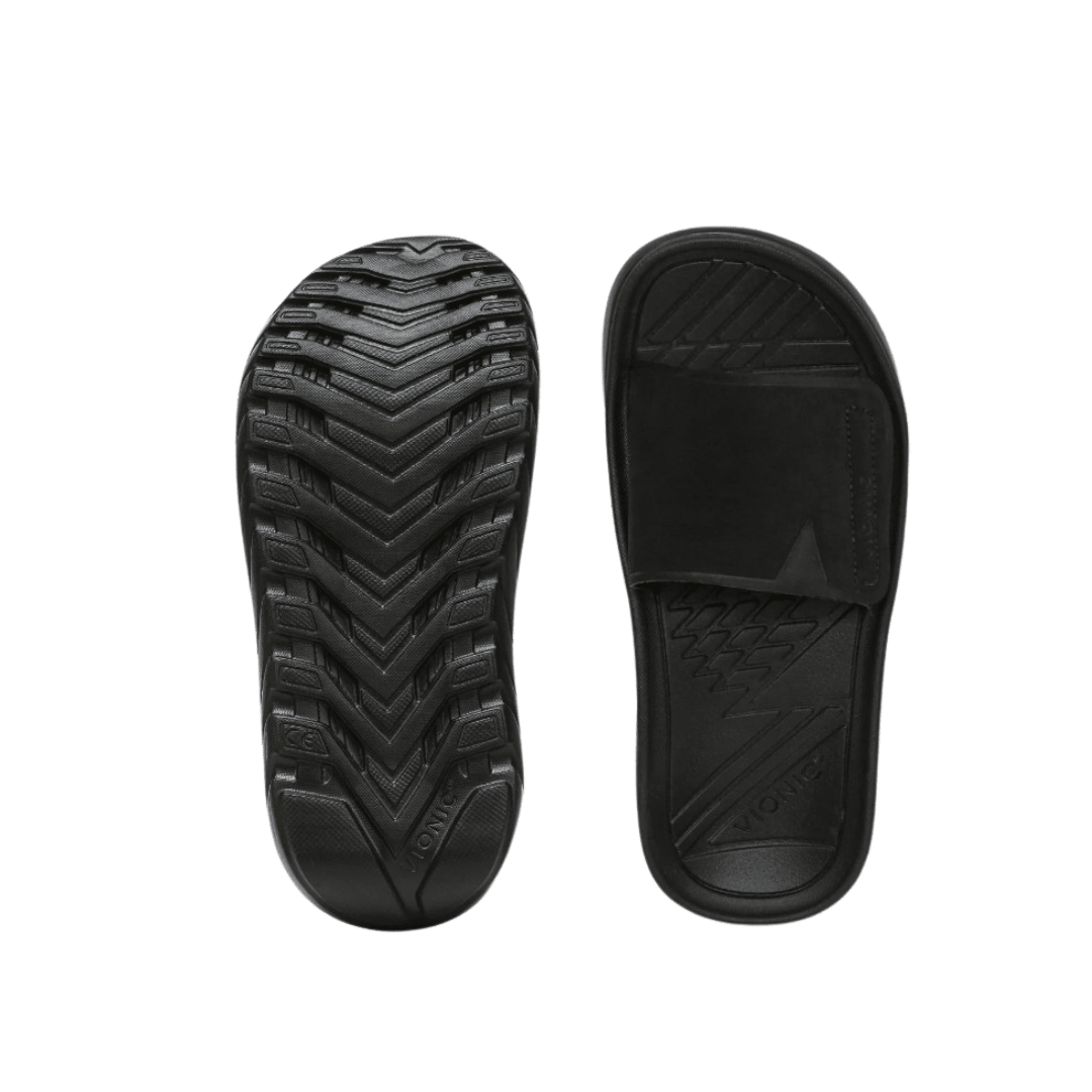 Vionic Women's Rejuvenate Recovery Sandal - Black/Black