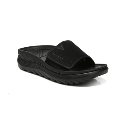 Vionic Women's Rejuvenate Recovery Sandal - Black/Black