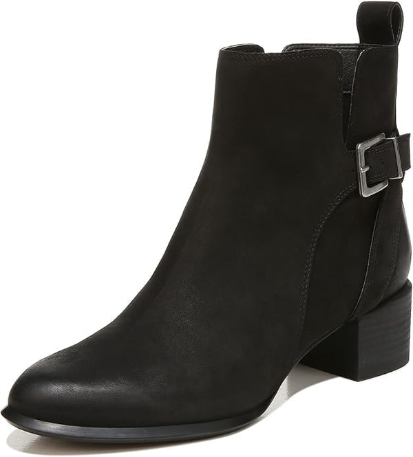 Vionic Women’s Sienna Black Nubuck Waterproof Comfort Boots – Arch Support, Orthotic Winter Ankle Bootie