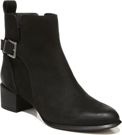 Vionic Women’s Sienna Black Nubuck Waterproof Comfort Boots – Arch Support, Orthotic Winter Ankle Bootie