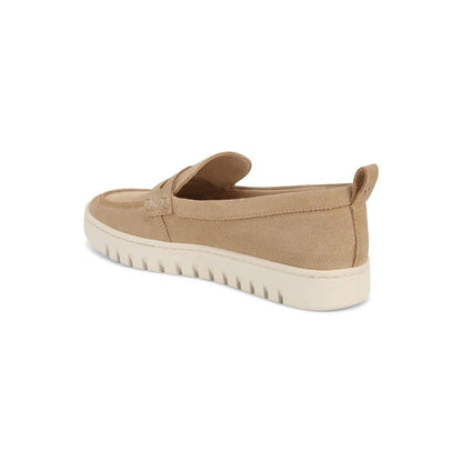Vionic Uptown Womens Loafer Sand Suede Packable Travel Platform Shoes