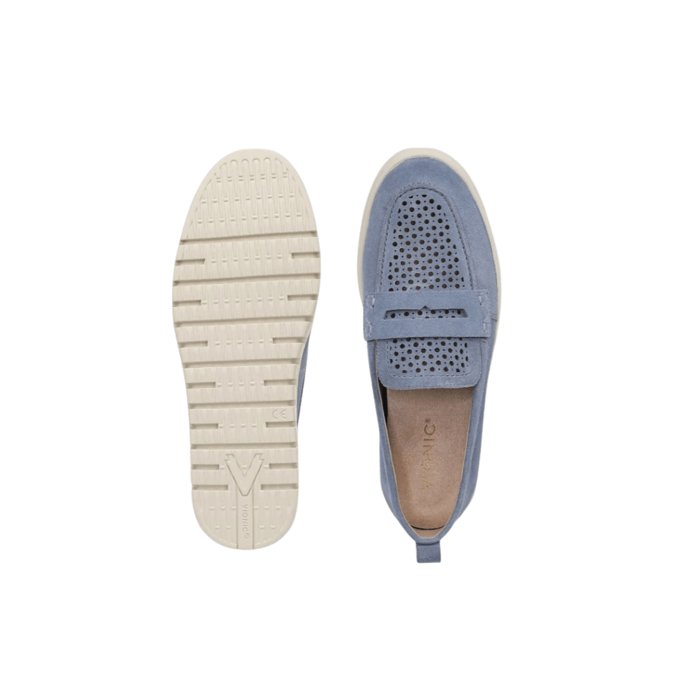 Vionic Women's Uptown Perf Loafer - Pacific Blue Suede