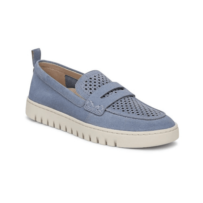 Vionic Women's Uptown Perf Loafer - Pacific Blue Suede