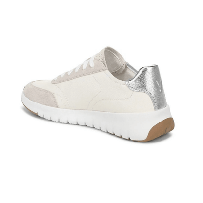 Vionic Women's Uptown Leather Sneaker - Ivory/Silver